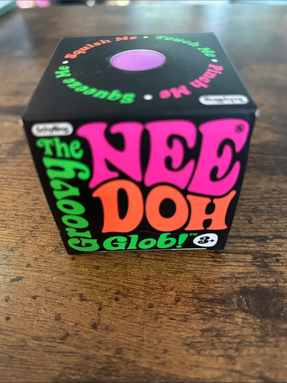 Nee Doh Groovy Glob Kids Stress Toy - Pink & Orange